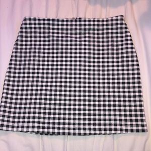 Checkered Mini skirt
